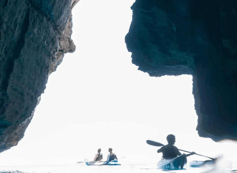RUTAS KAYAK CUEVAS MENORCA